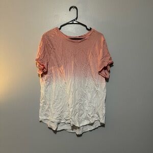 Old Navy XXL tee shirt pink and white